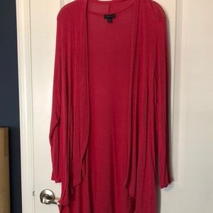 JJill pink cascade front cardigan